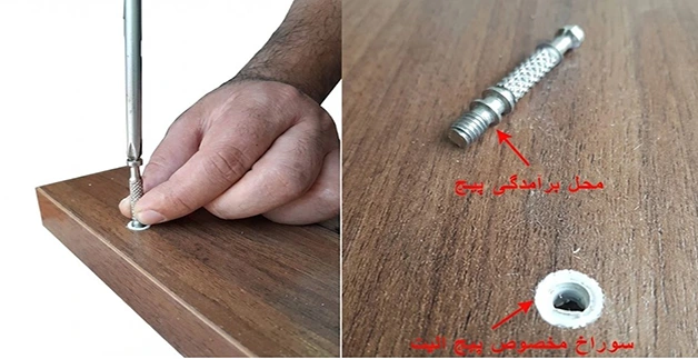 مونتاژ با پیچ الیت