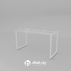 میز-شیشه-ای-پایه-فلزی-مدرن-KG79-