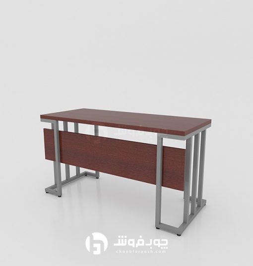میز چوبی پایه فلزی