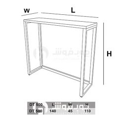 ابعاد-میز-نهار-خوری-پایه-فلزی-DT500