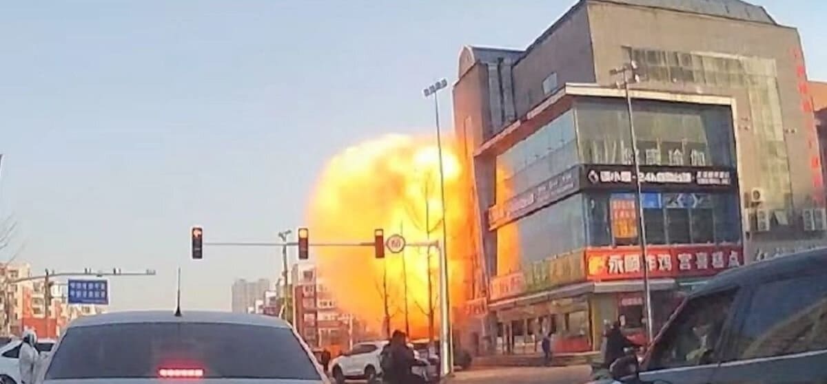 انفجار در شهر سانه چین