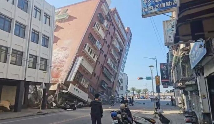 قوی‌ترین زلزله در تایوان