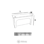 میز-ام-دی-اف-T126-ابعاد