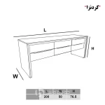 میز مدیریت خاص مدل MT1100-ابعاد کردنزا