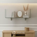 شلف دیواری شیشه ای یو شکل