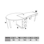 Management-desk-with-3-person-conference-model-KC710-10