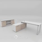 Modern and minimalist management desk, model MT1900-11