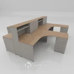 میز کار گروهی کاربردی مدل G162-بدنه طوسی