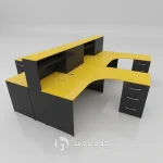 میز کار گروهی کاربردی مدل G162-زرد