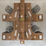 میز کار گروهی کاربردی مدل G162-نمای بالا