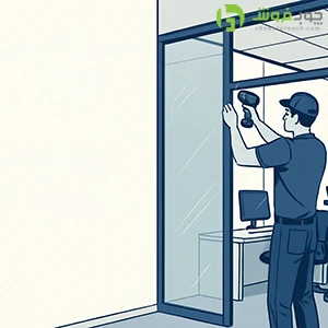 پارتیشن شیشه ای مات