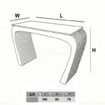 ابعاد میز مدیریت