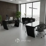 ست کامل میز مدیریت لادیز-مشکی