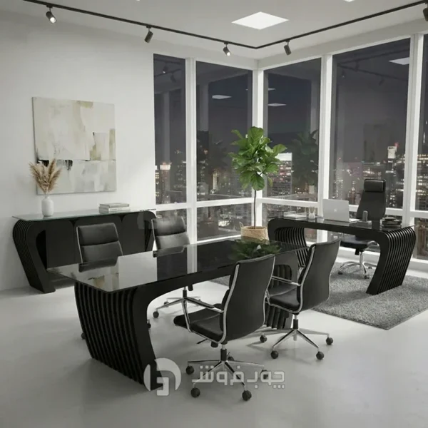 ست میز مدیریت و کنفرانس مدل لادیز