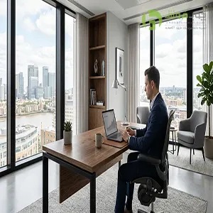 مقایسه میز اداری mdf و فلزی در دکوراسیون دفتر کاری مدرن