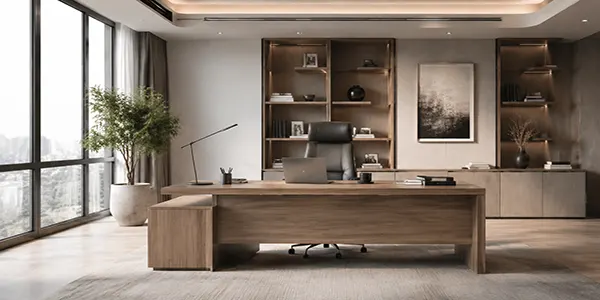 میز اداری mdf در دفترکار مدرن