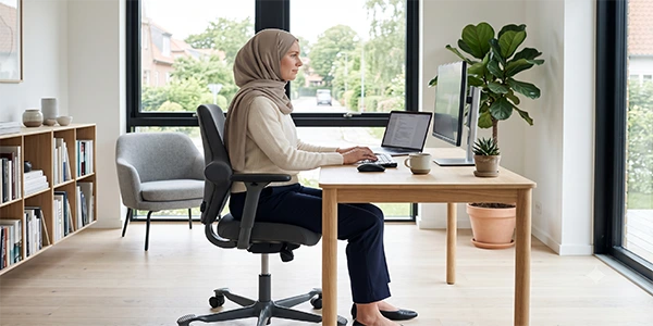 تنظیم صحیح صندلی اداری برای افزایش دوام