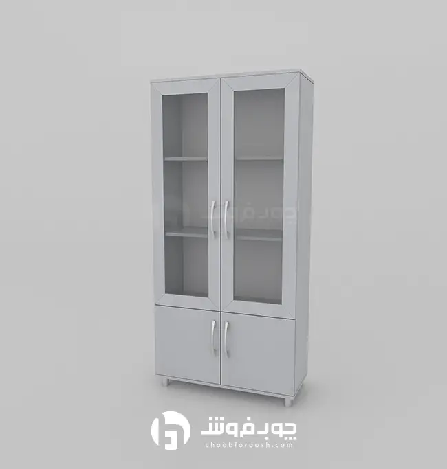 کتابخانه-ویترینی-درب-دار-L403