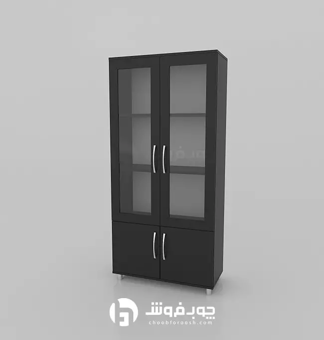کمد-کتابخانه-ویترینی-L403